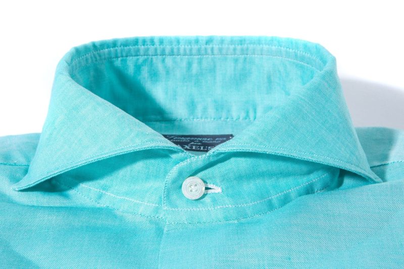 finamore napoli andorra carlo riva cotton linen shirt in green mens shirts axels vail 39269483774186