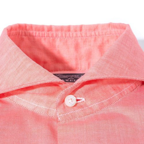 finamore napoli andorra carlo riva cotton linen shirt in red mens shirts axels vail 39269485248746