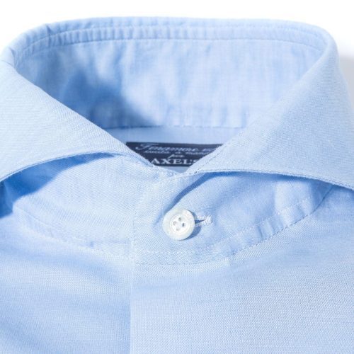 finamore napoli andorra carlo riva cotton linen shirt in sky blue mens shirts axels vail 39269487476970