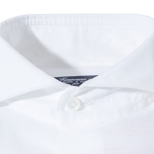 finamore napoli andorra carlo riva cotton linen shirt in white mens shirts axels vail 39269507301610