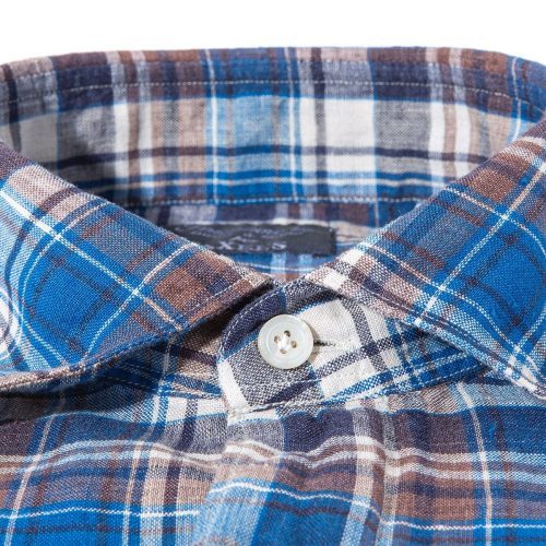 finamore napoli ennstal linen check shirt mens shirts axels vail 39255927521514