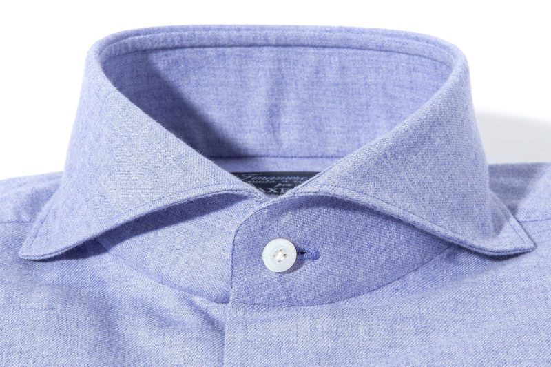 finamore napoli hemme cotton cashmere shirt in dark purple mens shirts axels vail 39543739810026