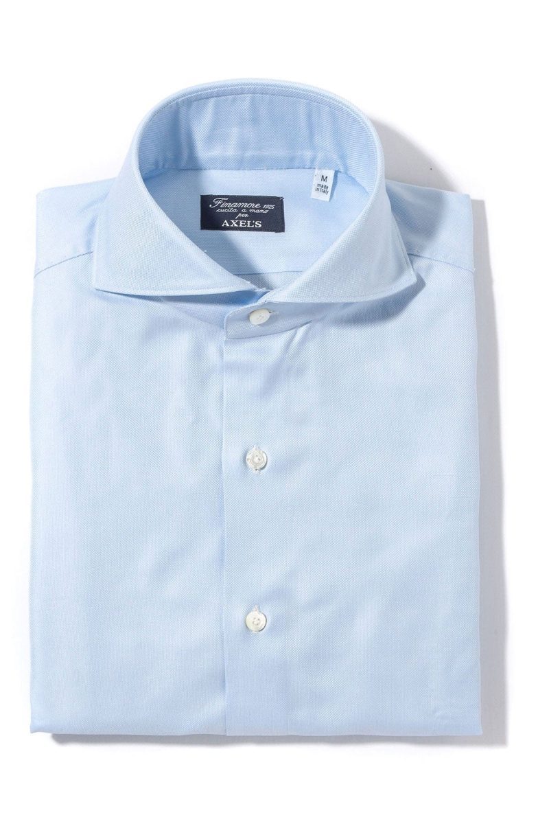 finamore napoli koralpe royal oxford shirt in sky blue mens shirts axels vail 38975067914474