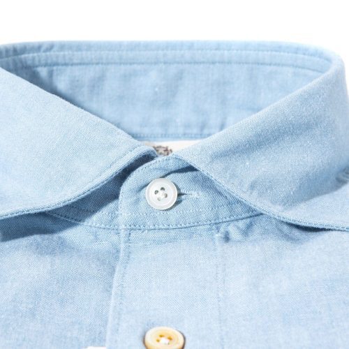 finamore napoli lienz chambray shirt in blue mens shirts axels vail 39255954686186