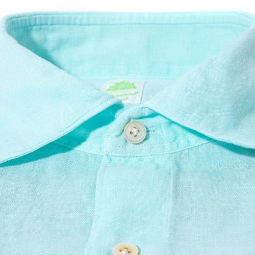 finamore napoli otztal 2 pocket shirt in aqua mens shirts axels vail 38975074861290