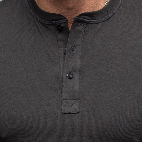 georg roth coronado cotton ls henley in black mens shirts t shirts axels vail 39415344857322