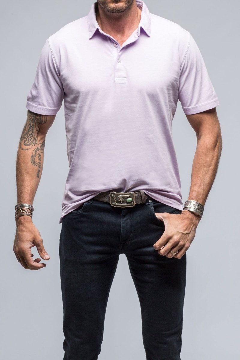 georg roth cruz cotton polo in lilac mens shirts polos axels vail 39255164846314