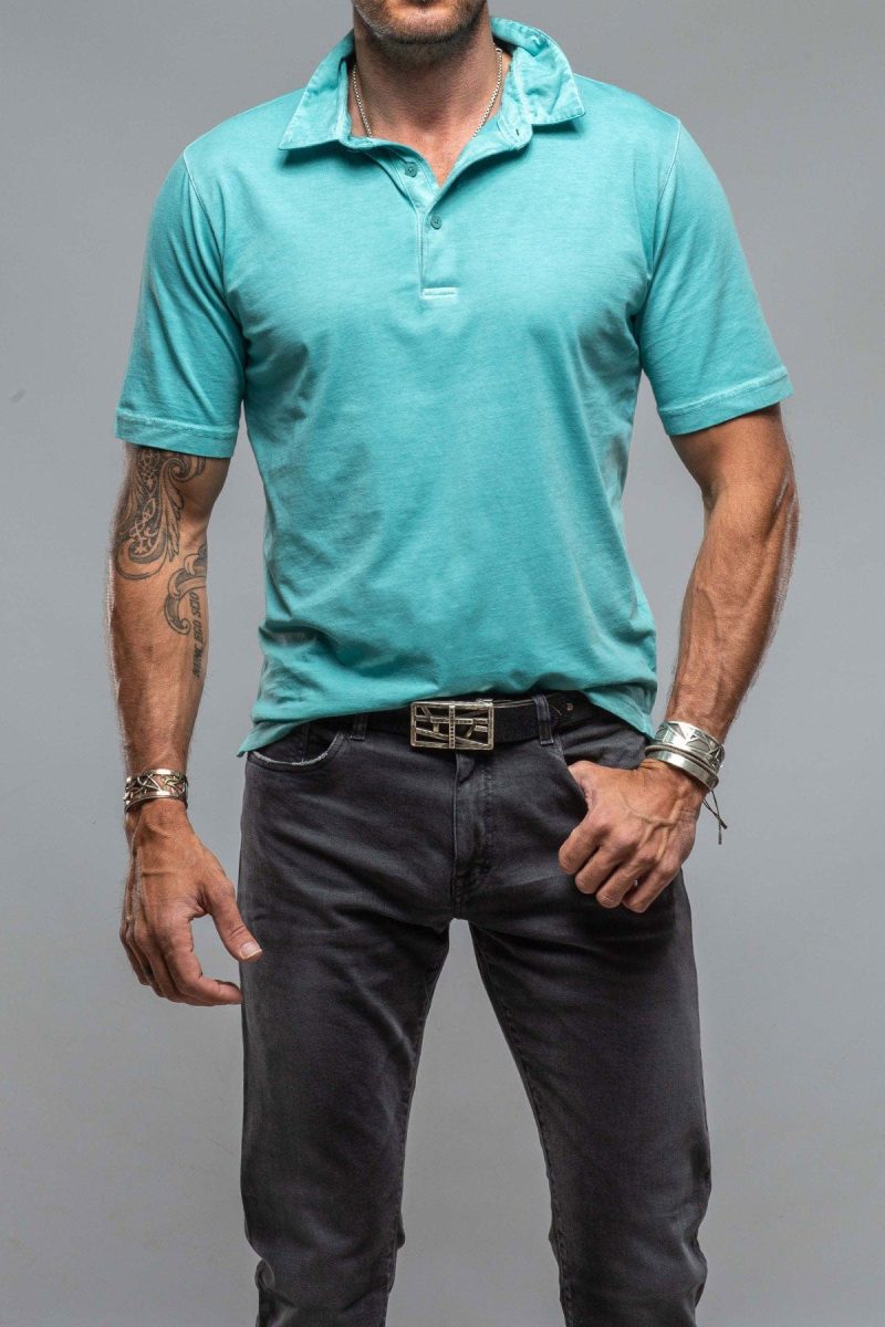 georg roth cruz cotton polo in mint mens shirts polos axels vail 37851749908714