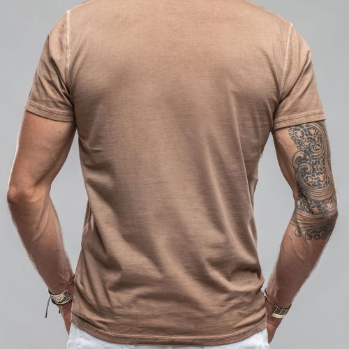 georg roth gr cotton ss henley in coffee mens shirts t shirts axels vail 37615611937002