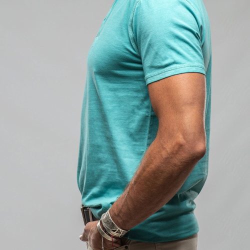 georg roth gr cotton ss henley in mint mens shirts t shirts axels vail 37617707647210