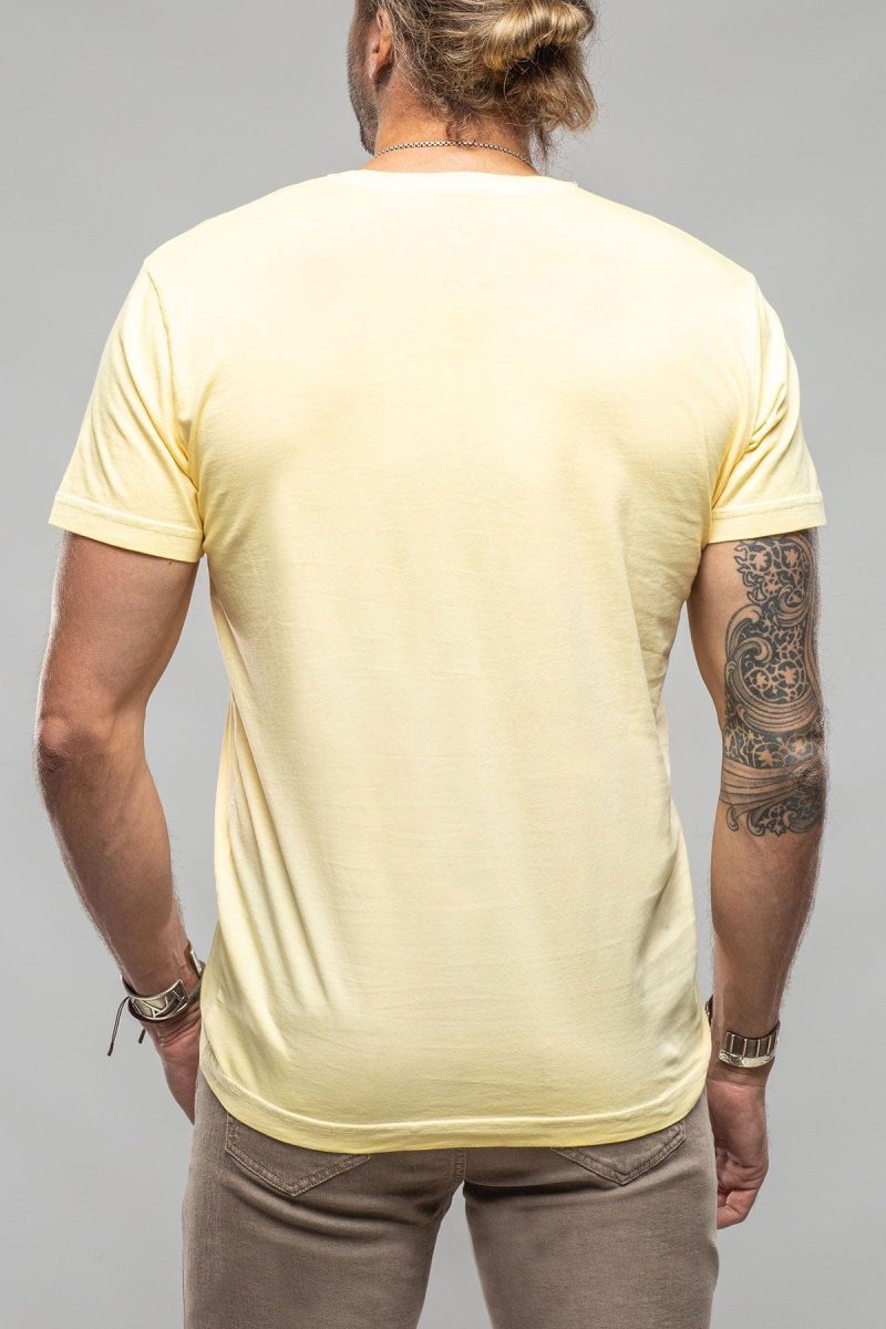 georg roth gr cotton v neck in yellow mens shirts t shirts axels vail 37617586077930