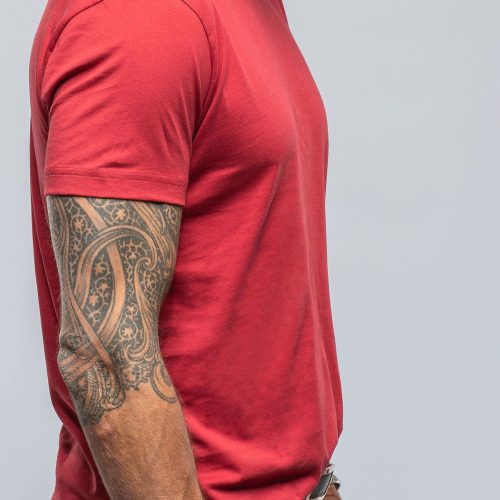 georg roth pismo cotton tee in red mens shirts t shirts axels vail 39440487121130