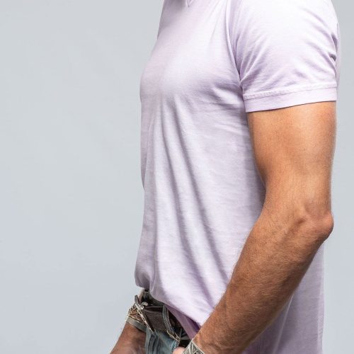 georg roth siena cotton v neck in lilac mens shirts t shirts axels vail 39440483385578