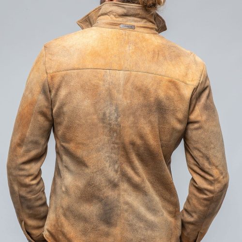 gimo s aldrich distressed shirt in palomino mens outerwear leather axels vail 39330002075882