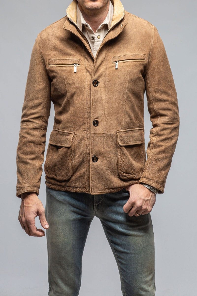 gimo s aw jacket in tan mens outerwear leather axels vail 40563390284010