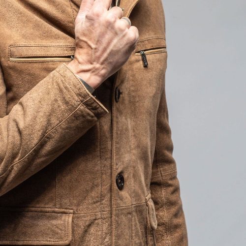 gimo s aw jacket in tan mens outerwear leather axels vail 40563390775530