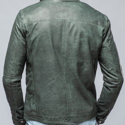 gimo s dino leather jacket in marine mens outerwear leather axels vail 39390818337002