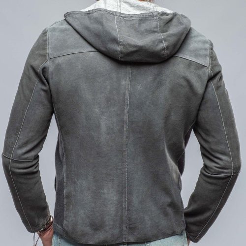 gimo s donnarumma suede jacket in charcoal mens outerwear leather axels vail 38255946629354