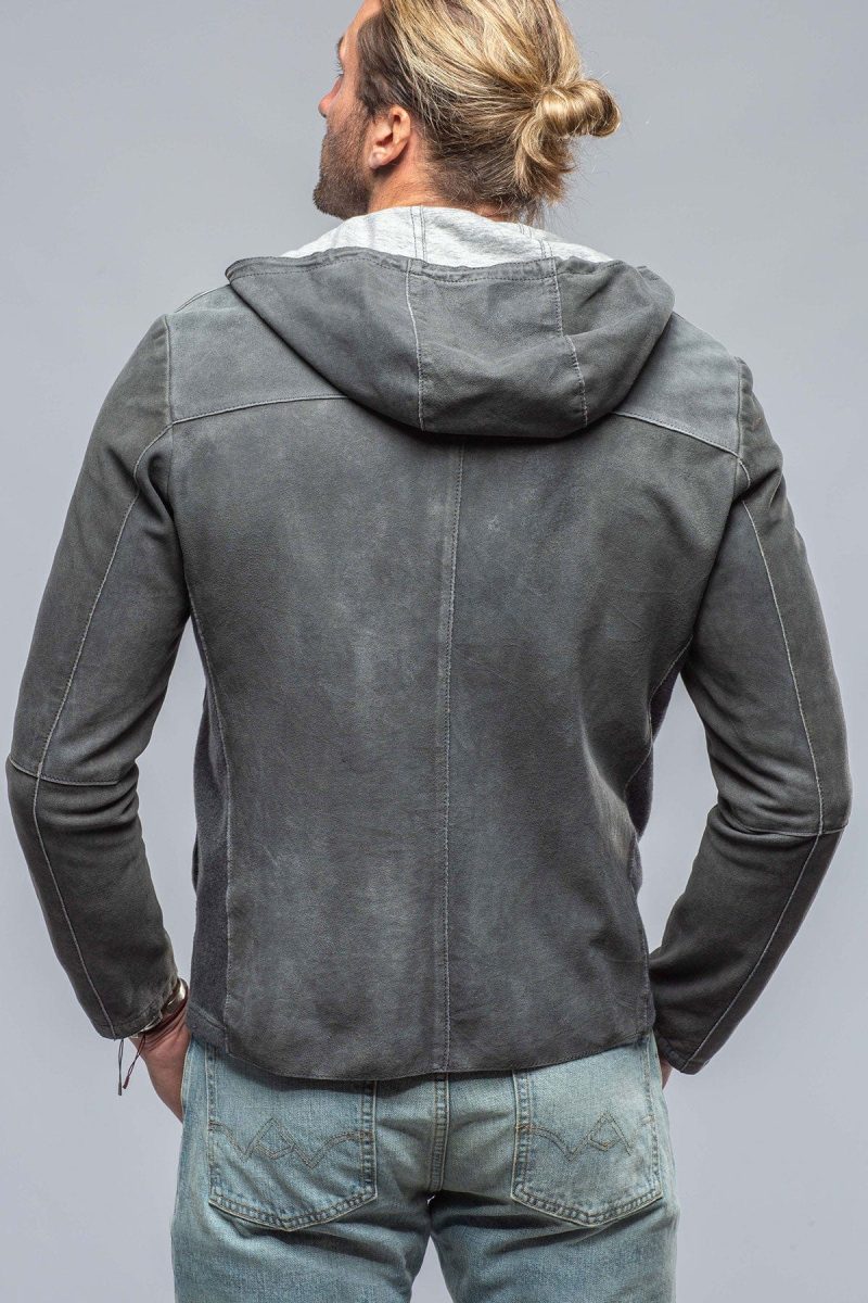 gimo s donnarumma suede jacket in charcoal mens outerwear leather axels vail 38255946629354