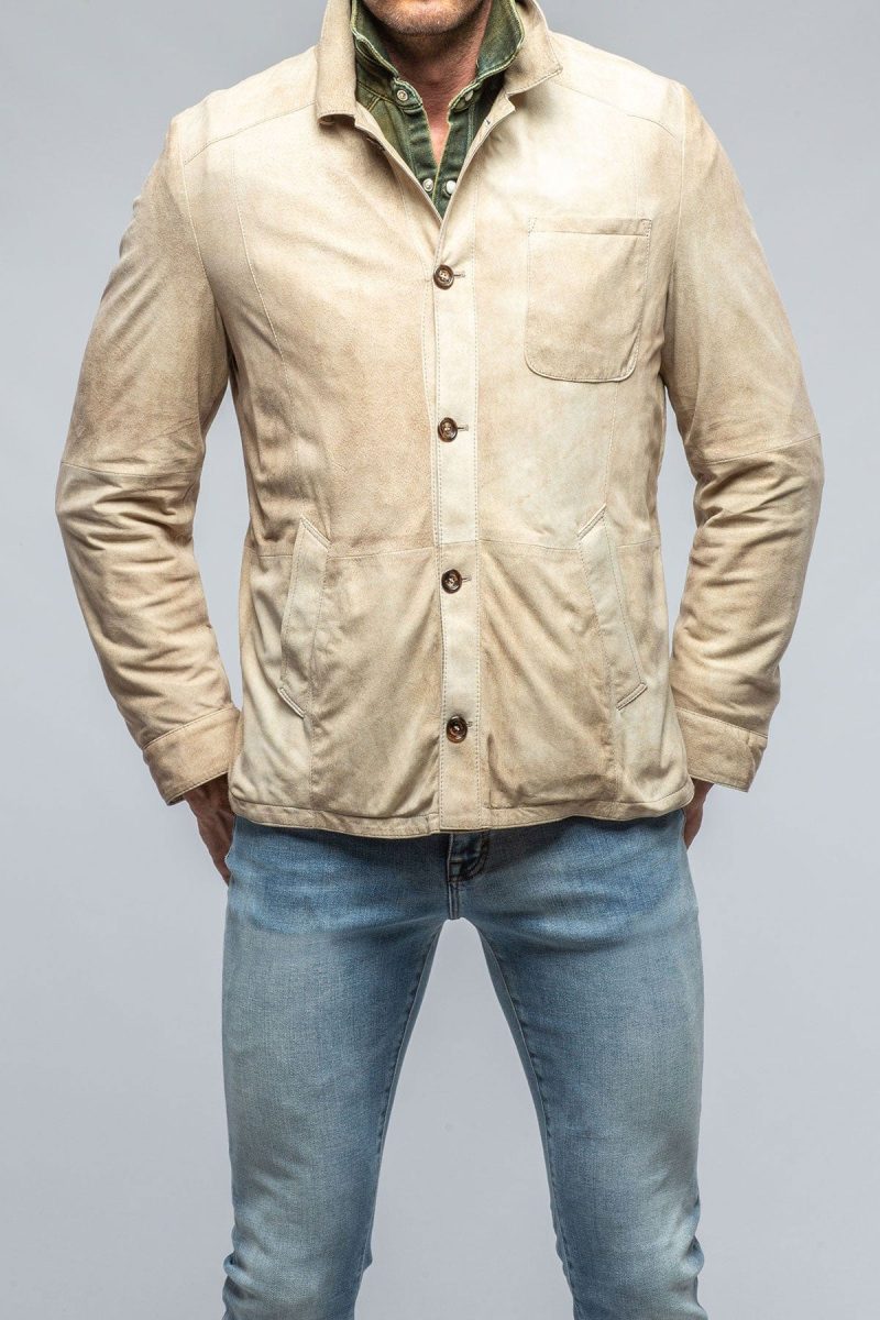 gimo s elk horn cloud shirt in palomino mens outerwear leather axels vail 39301560598762