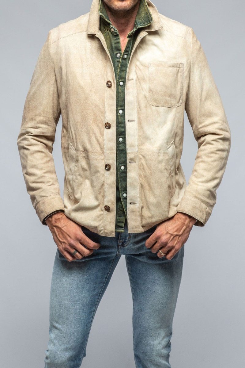 gimo s elk horn cloud shirt in palomino mens outerwear leather axels vail 39301560664298