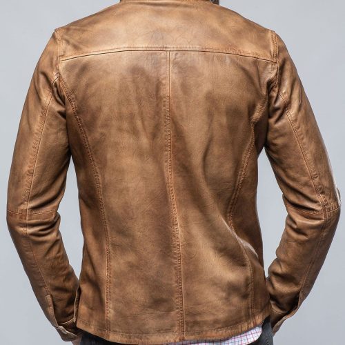 gimo s enna 12 month washed shirt jacket in camel mens outerwear leather axels vail 39390823153898