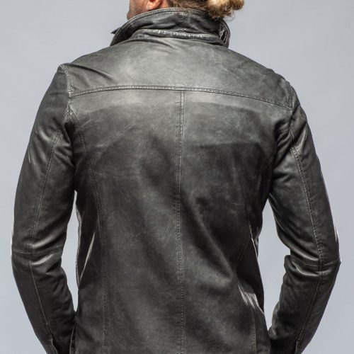 gimo s enna 12 month washed shirt jacket in charcoal mens outerwear leather axels vail 39415348494570