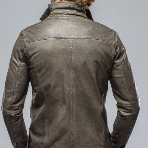 gimo s enna 12 month washed shirt jacket in washed charcoal mens outerwear leather axels vail 39384122163434