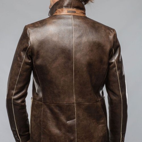 gimo s loreo dress jacket in rust mens outerwear leather axels vail 40595899646186