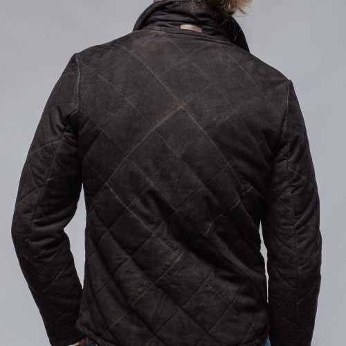 gimo s milo quilted jacket in black mens outerwear leather axels vail 40595889520874