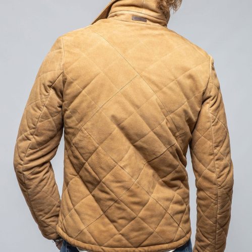 gimo s milo quilted jacket in palomino mens outerwear leather axels vail 40495051931882