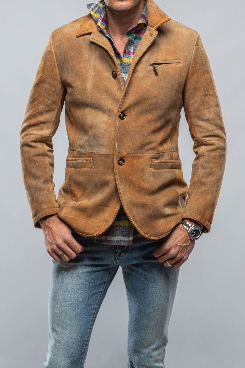 gimo s mulholland sport jacket in distressed palomino mens outerwear leather axels vail 40396162138346