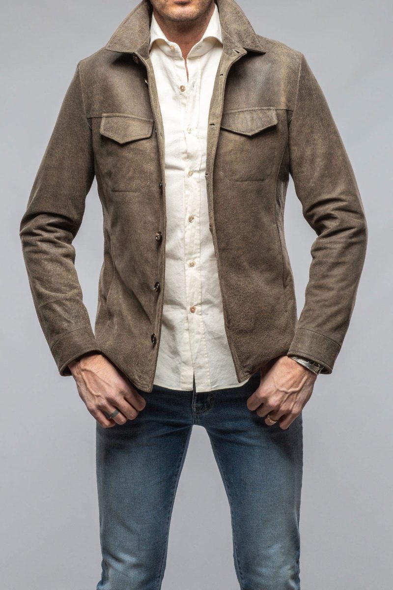 gimo s odin rugged shirt jacket in southwest beige mens outerwear leather axels vail 40616004550890