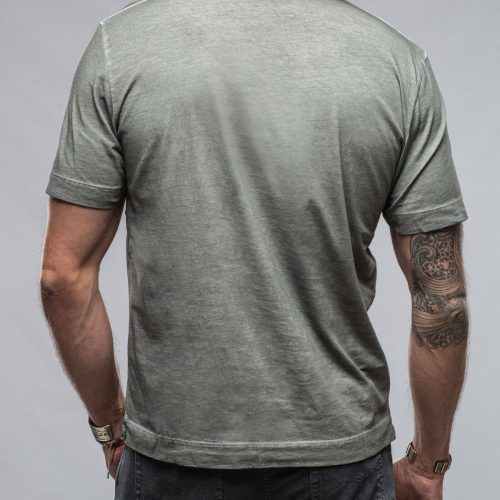 gimo s york crew neck in steel grey mens shirts t shirts axels vail 37429507031274