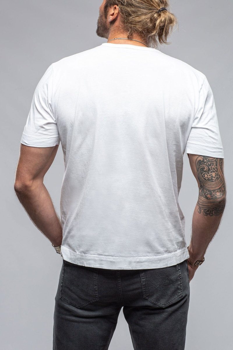 gimo s york crew neck in white mens shirts t shirts axels vail 37429516927210