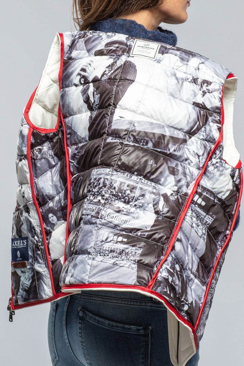 heinz bauer tignes quilted leather vest in white ladies outerwear leather axels vail 39497504784618