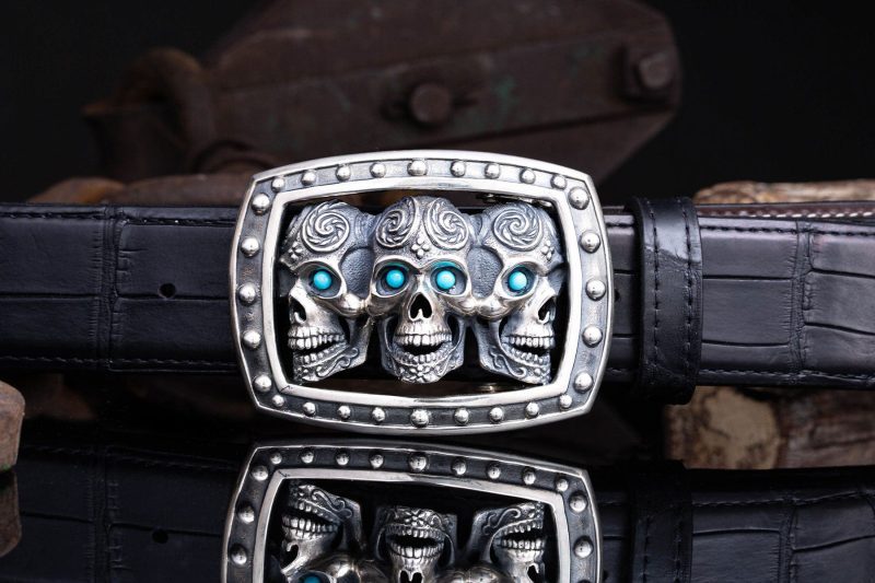 jeff deegan ao triple sugar skull belts and buckles trophy axels vail 40158148985066