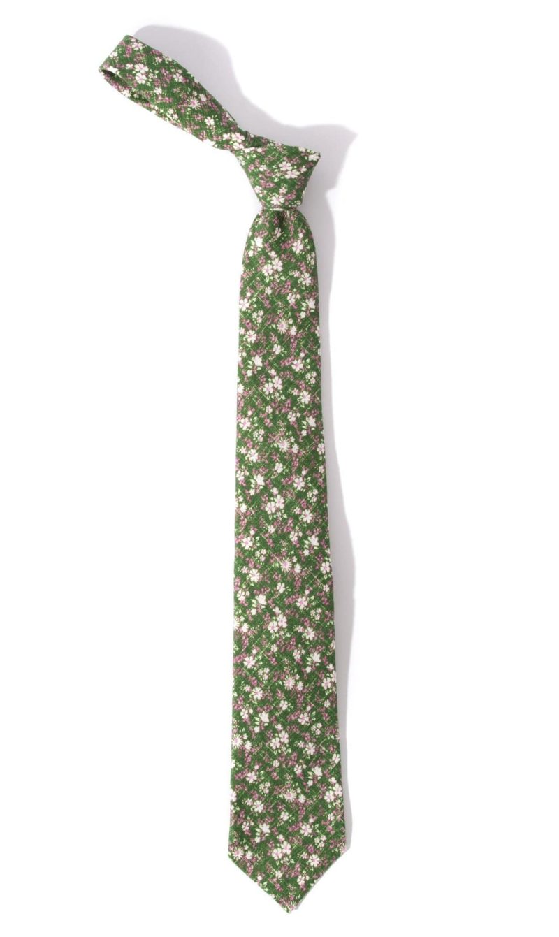 kiton floral linen tie mens accessories ties axels vail 28261885935805