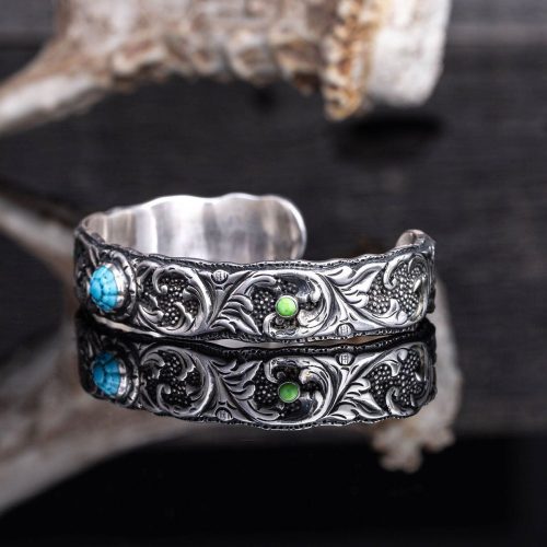 lee downey ld 15 silver turquoise cuff mens accessories bracelets axels vail 40391563575530