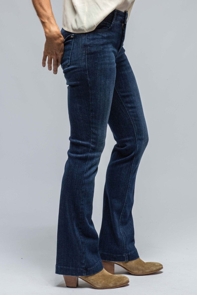 mac jeans mac dream boot in authentic cobalt wash ladies pants jeans axels vail 37965545177322