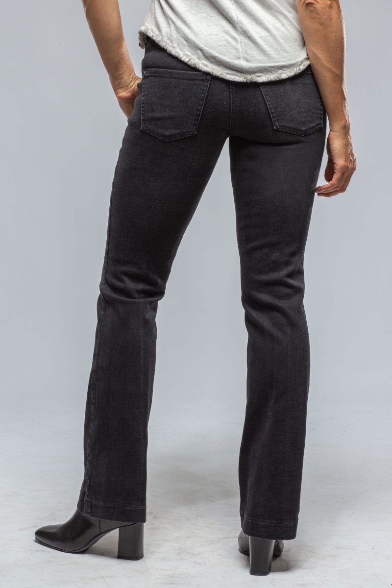 mac jeans mac dream boot in modern black net wash ladies pants jeans axels vail 39389174005994