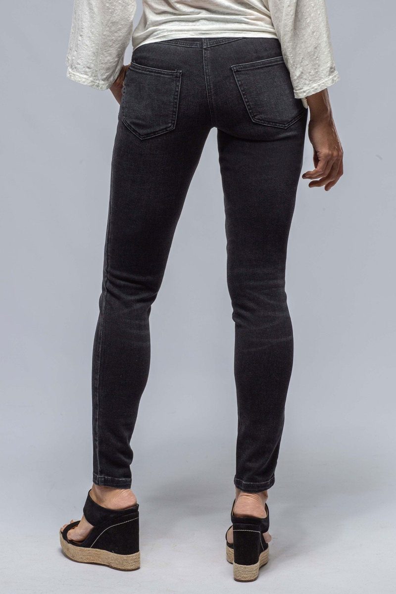 mac jeans mac mel high waisted in dusty black wash ladies pants jeans axels vail 38219244667114