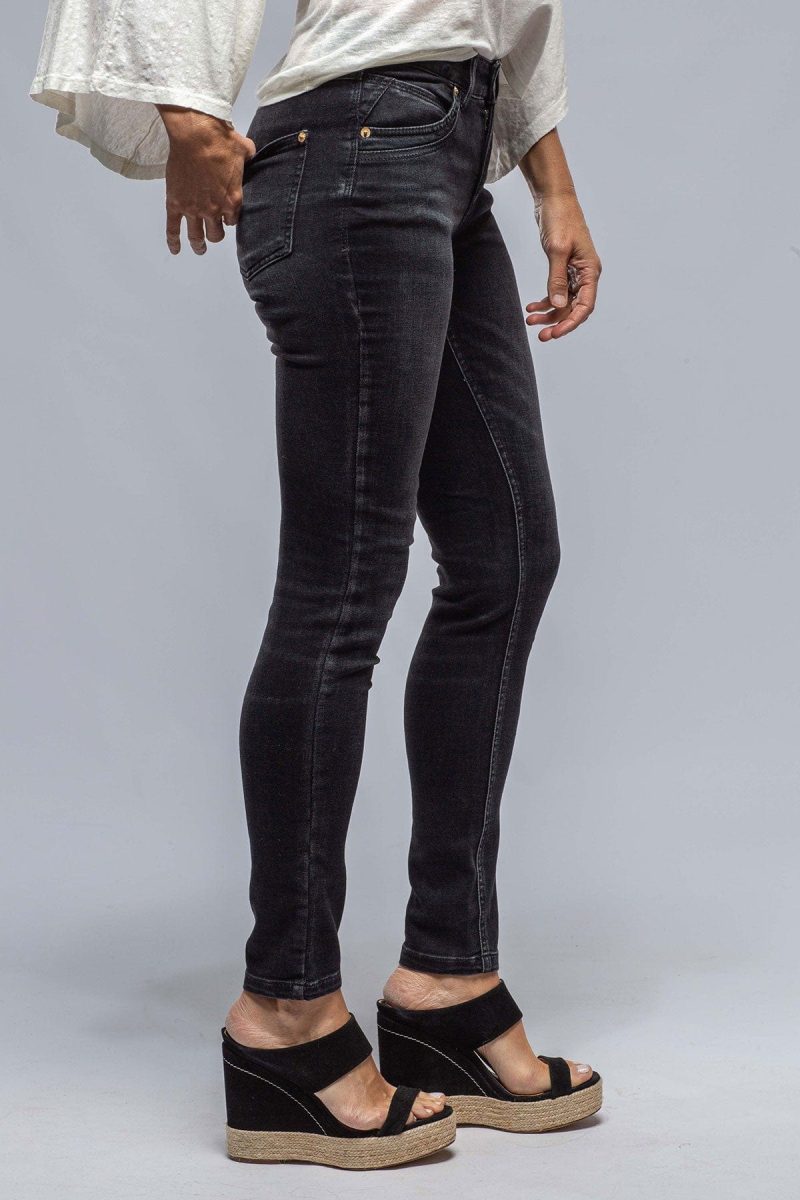 mac jeans mac mel high waisted in dusty black wash ladies pants jeans axels vail 38219244962026