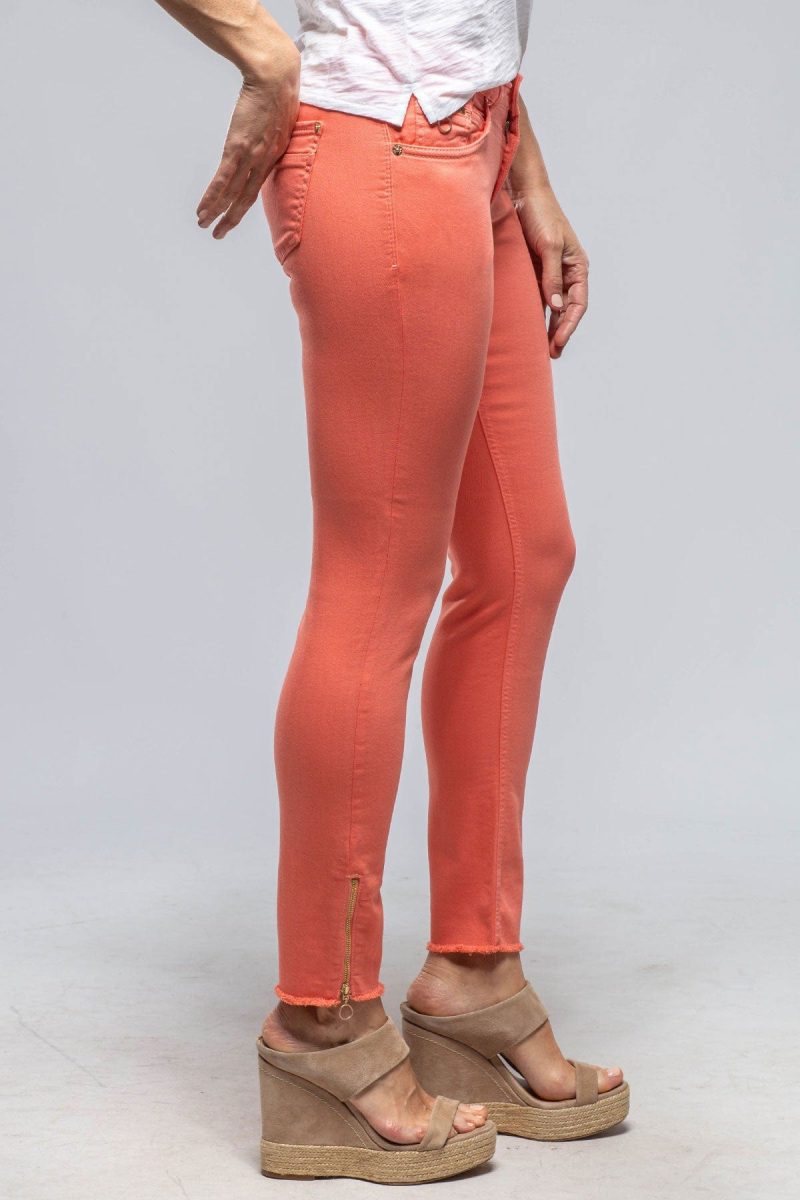 mac jeans mac rich slim chic in papaya orange ladies pants jeans axels vail 39869087416554