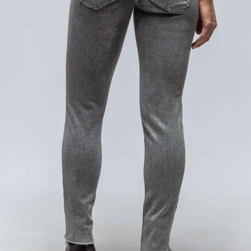 mac jeans mac rich slim chic in silver grey coated ladies pants jeans axels vail 39463655407850