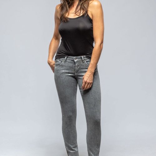 mac jeans mac rich slim chic in silver grey coated ladies pants jeans axels vail 39463655571690