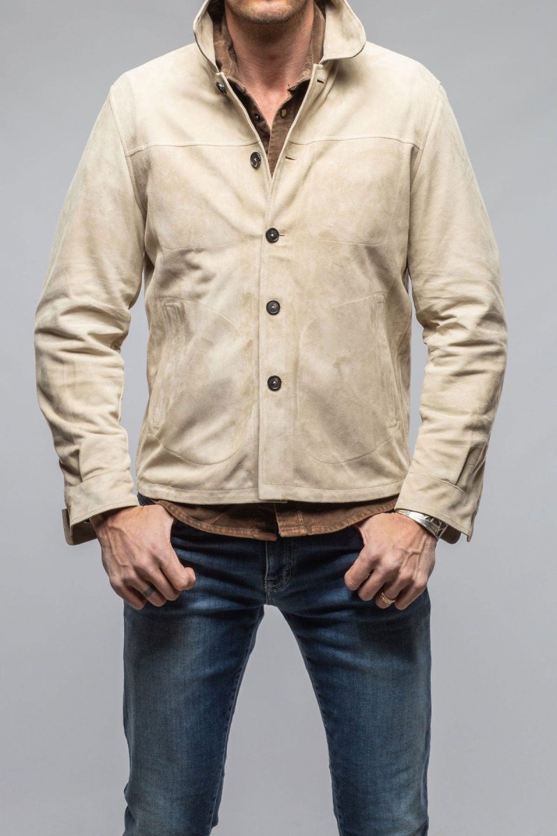 manto corralejo suede overshirt in palomino mens outerwear leather axels vail 40615976370410