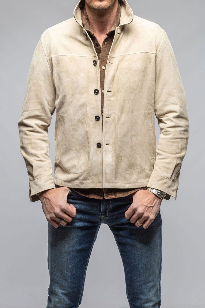 manto corralejo suede overshirt in palomino mens outerwear leather axels vail 40615976665322