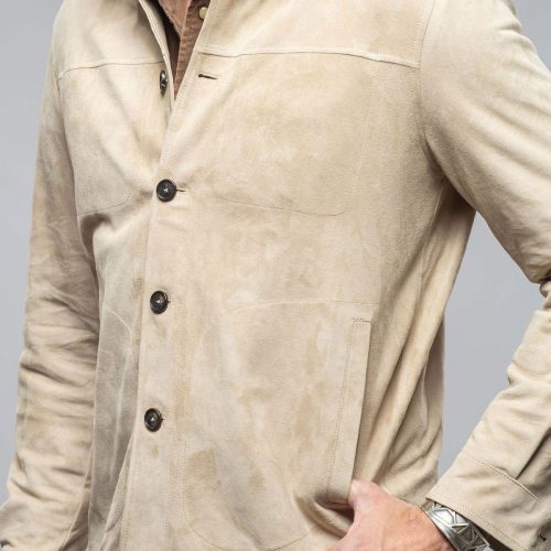 manto corralejo suede overshirt in palomino mens outerwear leather axels vail 40615976829162