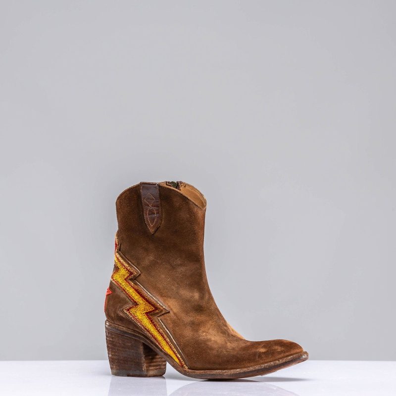 marco delli flash short suede boot in tobacco ladies european boots axels vail 39785798729962